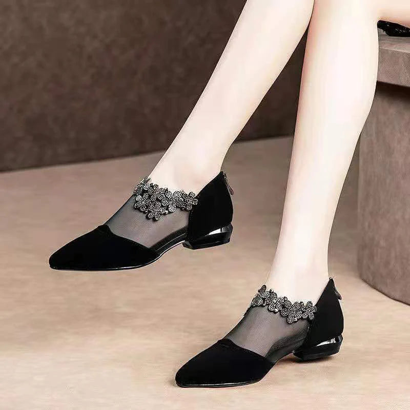 đ„ăClearance SaleăRhinestone Hollow Shoes