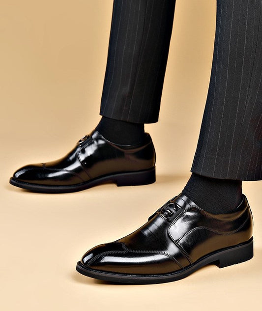 Men's Casual Business ShoesăBlack Onlyă
