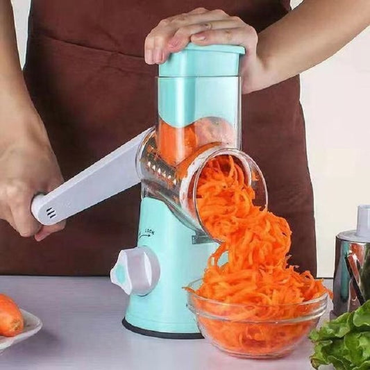 3-in-1 Manual Rotation Fruit Slicer Chopper
