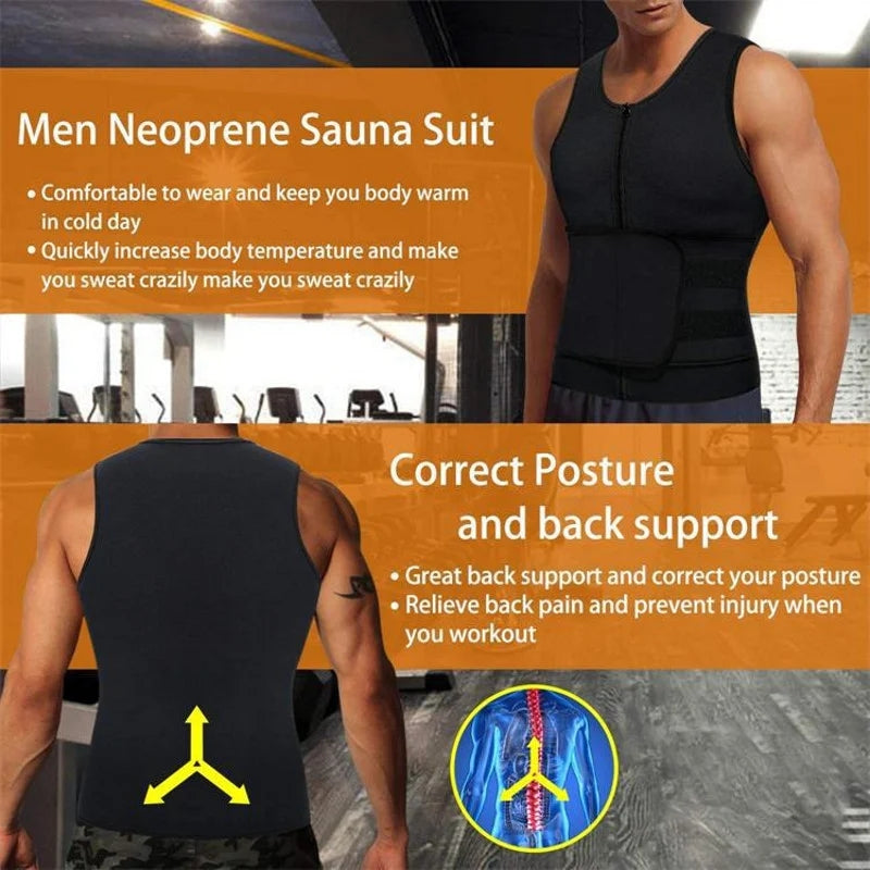 Men's Workout Tank Tops Waist Trainer