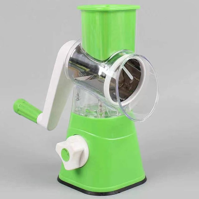 3-in-1 Manual Rotation Fruit Slicer Chopper