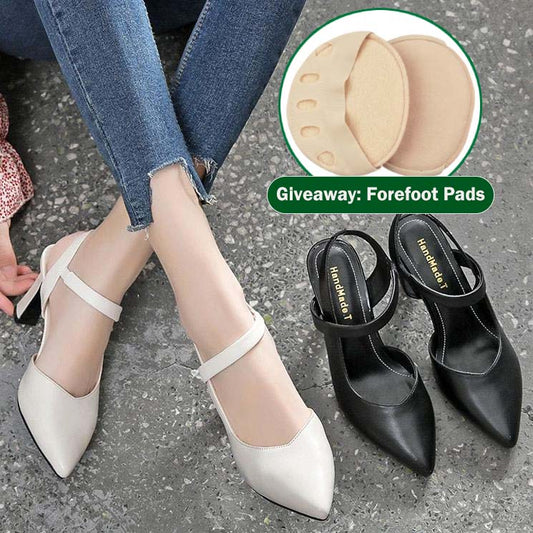 Pointed Toe Thick Heel High Heels