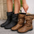 Low Heel Boots with Buckle for Women