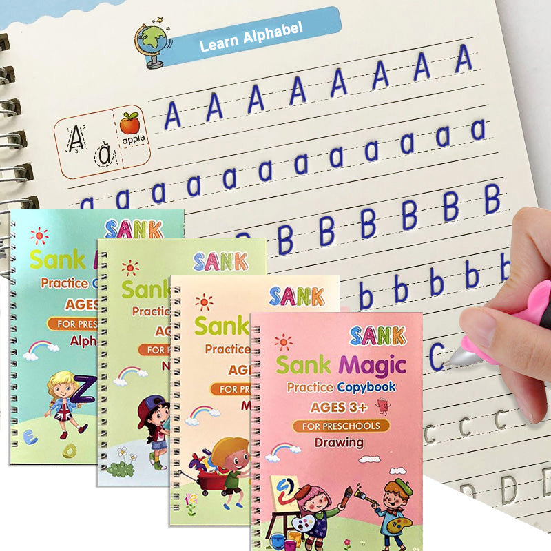 Sank Pen Control Training Book [4 books + refill pens]