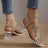 Women's Flower Crystals Block Heel Sandals