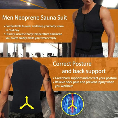 Men's Workout Tank Tops Waist Trainer