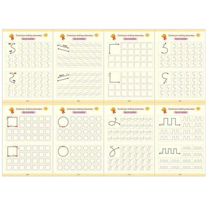 Sank Pen Control Training Book [4 books + refill pens]