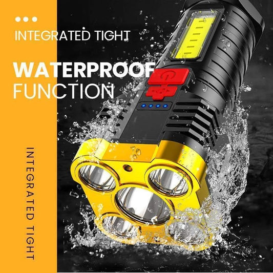 Five Nuclear Powerful Led Outdoor Rechargeable Flashlight